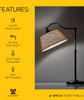 Antique Bronze Table Lamp With Burlap Shade, 180 Degree Adjustable Arm For Bedside Or Desk, Living Room Or Office, Modern Vintage Look