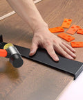 Pro Grade Fiberglass Mallet With Non Slip Rubber Grip For LVP Vinyl Flooring Installation Kit, 40 mm Double Face Rubber Head Delivers Softer Strikes And Vibration Dampening. Used on LVP flooring with spacers.