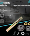 Power Landing Gear Repair Kit For 5th Wheel RV Follow Leg Replacement, components displayed with RV background