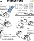 Instructions for assembling Epoxy Floor Spiked Shoes For Easy Garage Floor Coating Installations, 0.75 Inch Spikes, Adjustable Six Straps
