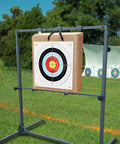 Backyard Archery Target Set For Compound And Recurve Bows, Durable Straw Backstop With 17.7 By 17.7 Inch Target outdoors