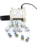 Next Level Four Color Metal Button Props With 12V Magnetic Lock Press Buttons in Sequence or at the Same Time to Unlock Dual Modes