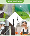 Battery Powered Sprayer Wand With Holster, Foldable Nozzle, Fits 38mm Cap 1 Gallon Jugs, Electric Weed Killer in use for gardening, pest control, cleaning and house tasks