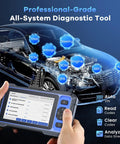 Bidirectional OBD2 Scanner All In One For All Car Systems With 3000 Plus Active Tests Pro Grade Diagnostic Tool in hand