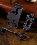 Two Pack Toggle Latch Cabinet Lock Kit With Keys For Vintage Furniture Cupboard Drawer Surface Mount Hardware Jewelry Box