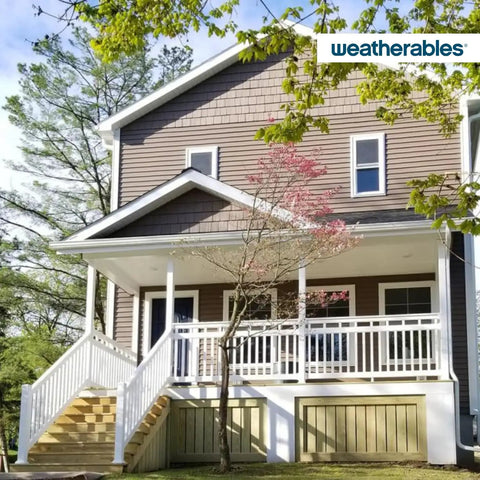 Cheshire Vinyl Porch And Deck Railing Kit For Outdoor Spaces Easy Install Weather Resistant White Railing System For Decks Porches Balconies And More That Withstands The Weather