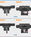 Ford F150 F250 F350 Bed Tie Down Anchors Kit, 4 Pack Replacement Tie Downs With Keys, Easy Slide In, No Tools Needed, Removable Bed Cleats