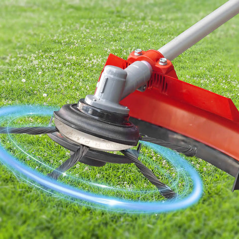 7 Inch Gas Trimmer Head Universal Steel Wire Weed Eater Brush Cutter in action on green grass