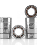 Straight Up Smooth R188 Deep Groove Ball Bearings With Durable Nylon Cage, High Speed Open Design For Killer Fidget Spinner Spins And Quick Diy Repairs, Quality 50 Pack Is Ready To Roll Right Outta Box, stacked bearings display.