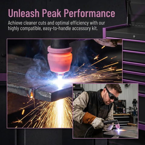 Plasma Torch Consumables One Set With Nozzle Tip And Electrodes For Pro Grade Precision Cutting And Welding Accessories Durable Replacement Parts For Air Plasma Cutter, torch cutting steel