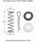 Steering Column Cross Shaft Repair Kit For Classic Chevy Buick GMC, OE Fit 1377083, 1967 To 1988, spring, washer, pin clip, bushing