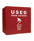 Foldable Shoe Cover Boxes With Please Cover Your Shoes Sign Blue And Red Set For Realtors Real Estate Pros And Offices Durable Cloth Box And Sign