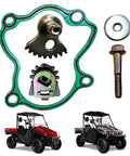 Hisun Gearshift Fan Gear Set Driven for Axis 500 700 UTVs OEM Replacement 23320 004 000 and 23330 004 0000 Fits Carb and EFI Models Bighorn MSU Series Massimo SuperMach TSC Menards, gasket and bolt set