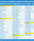 Compatibility chart for Water Inlet Valve Replacement For Whirlpool Kenmore Maytag Amana KitchenAid And IKEA Refrigerators Not All Models Ready To Install Durable Fit Replacement Part W10179146 Compatible With W10155357 AP6016381 PS11749668