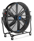 Heavy Duty Fifty Nine Inch Portable Industrial Floor Fan With Variable Speed Settings And Quick Tilt Rig For Warehouse Workshop Or Gym, side view