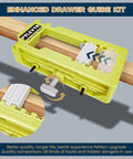 Close-up of a Door Hinge Mounting Template Kit Green for 3-5 Inch Hinges, 90 Degree Positioning, for woodworking installations.