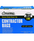 Box of Beefy Heavy Duty Contractor Trash Bags 32x50 Inches, 3 Mil Thick, 42 Gallon Capacity for construction sites
