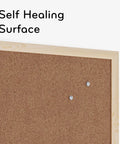 Cork Bulletin Board 18 By 24 Inches With Light Birch Wood Frame For Office Or Classroom Wall showing self-healing surface