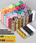 Colorful sewing thread spools displayed for 251 Pcs Premium Sewing Supplies Set For Adults Upgraded With Longer Threads And More Spools Travel Ready Emergency And Home Repair Kit For Beginners Comprehensive Hand Sewing Kit With Buttons Needles Thread Scissors And Tools All In One