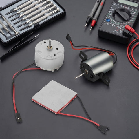 Fireplace Fan Motor Repair Kit For Wood Stoves And Electric Stove Fans Includes Thermoelectric Generator Sheet Replacement with motors and tools