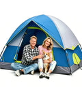 All In One Family Camping Tent With Rain Fly Waterproof And Windproof Dome Design Quick Setup In Minutes For The Fam And 2 4 6 8 People
