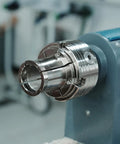Long Nose Jaws For Wood Lathe Chuck With Serrated Inner Sides And Long Spigots For High Clamping On Long Workpieces Dovetail Outer Sides