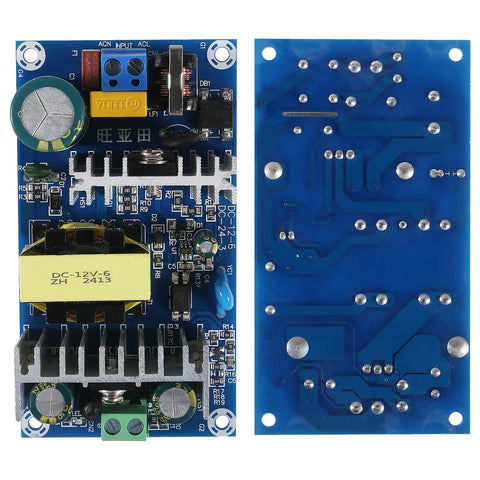 AC To DC Isolated Power Supply Module Converts 110 To 245V To 12V DC Output 6A 70W With Peak 8A front and back view