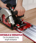 Milescraft 1409 track saw guide on aluminum 50-inch track for 7-1/4 inch circular saws