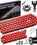 Red 420 Chain Kit For Mini Bikes With 42 Links And 90 Links Replacement Fits Predator 212cc 6.5hp Coleman CT200U CT200U-EX BT200X Baja