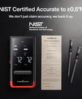 Smart Bluetooth Wireless Meat Thermometer With Standalone Base and WiFi, 6 Sensors With NIST Certified Accuracy, 2 Probes