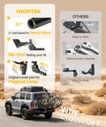 Heavy Duty 4 Bike Hitch Rack For Cars Trucks And SUVs With 2 Inch Receiver Foldable And Tiltable Design in desert setting