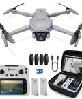 F23 GPS Drone With Camera for Teens and Adults Dope Flight Time 46 Minutes Foldable Drone With 4.5 Inch Screen Remote and accessories