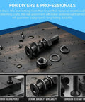 Massive 2000-Piece Countersunk Socket Head Screw Set with hex nuts on wet surface