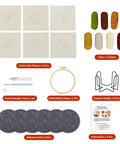 Punch Needle Coaster Kit For Beginners And Adults With Patterns Tools Yarns Hoop Adhesives Coaster Holder And Easy To Follow Instructions