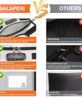 Comparison of Go-To Fireproof Document Safe With Lock 5200F and competitor, highlighting aluminum foil, combination lock, and label slot.