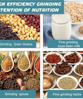 Various grains, spices, and herbs illustrating uses of the Beast 3000W Electric Grain Grinder For Corn, Rice, Wheat, Coffee And More.