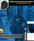 Home Monitoring Camera With Crystal Clear Full HD Video, Pan And Tilt, Color Night Vision, Motion Tracking, app interface shown