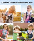 Various people enjoying a Portable Neck Fan for Hands Free Cooling, Lightweight Wearable Personal Fan with 360 Degree Adjustability and Ultra Quiet.