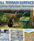 4.00-6 Wheelbarrow Tire And Wheel With Pneumatic Tire, Five Eighth Inch And Three Quarter Inch Bearings, 1.75 Inch Centered Hub, Sealed Bearings