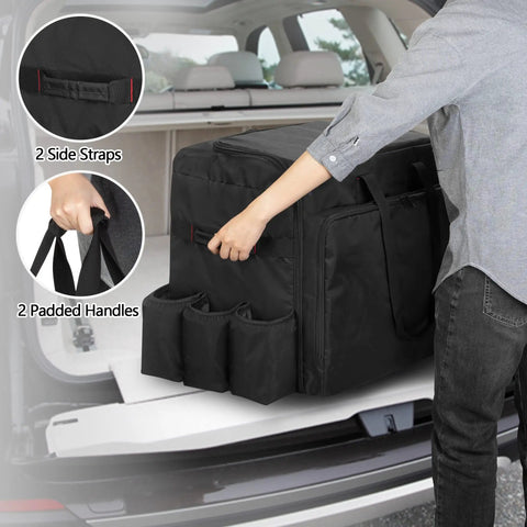 Camp Oven Carry Bag For Camp Chef Stove Combo And Hike Crew Outdoor Gas Camping Oven Durable Portable Cover And Carrying Case in car trunk