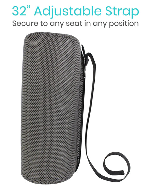 Get Your Back Swayin Cool With This Epic Firm Lumbar Roll Pillow For Pain Relief with adjustable 32" strap for easy securing.