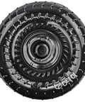 GM Torque Converter TH350 TH400 2700 to 3000 RPM Stall Speed Street and Track Performance Upgrade for Quick Launch and Smooth Acceleration USA Made Budget Friendly black steel torque converter front view