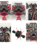 Installation view of Carbon Steel Differential Gear Set 43T Main Diff Gear And 10T Input Gear for Arrma 1 8 RC Cars