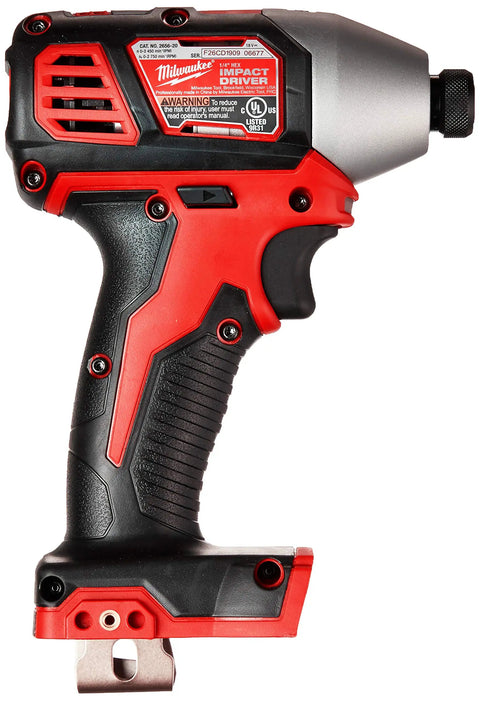 18V 1/4 Inch Hex Impact Driver with 1500 In Lbs Torque, LED Lighting, Textured Rubber Grip, Compact Design, Power Tool Only