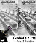 Top Tier High Speed Monochrome Usb Camera Boasting Rock Solid Global Shutter Tech Cuts Rolling Artifacts Dead Flat, showing comparison of shutter methods.