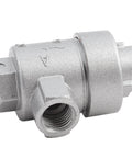Quick Exhaust Valve For Pneumatic Systems, One Quarter Inch BSPT Threaded Aluminum, One Way Air Release Valve, side view