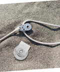 4-inch V-groove gate wheel and cable system on sand