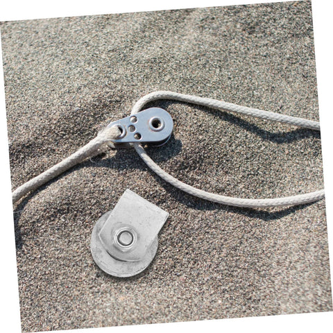 4-inch V-groove gate wheel and cable system on sand