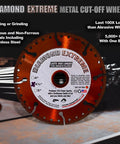 Extreme 4.5 Inch Cut Off Wheel 3 Pack For Metal Cutting, heavy-duty blade with industrial grit for fast, durable cutting.