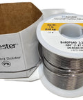 Leaded 60/40 Solder Roll For DIY Pros, 66 Core, 0.050 Inch Diameter, 1 Pound Spool, Sn60Pb40 Alloy, Yellow Label, Smooth Flow